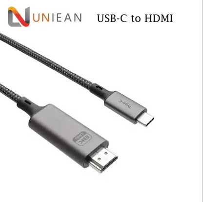 Yulian USB-C naar HDMI-kabel | C2H | 8K60HZ 48Gbps | video en audio | 1m
